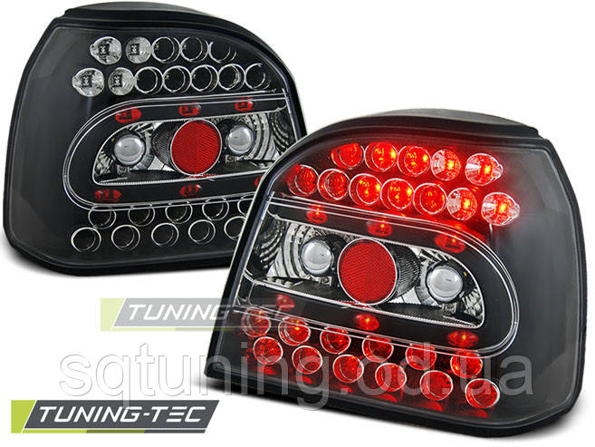 Задні ліхтарі VW GOLF 3 09.91-08.97 BLACK LED