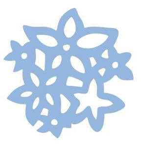 Дирокол фігурний силуетний з ембоссінгом Dalprint DL-AD42L/07 Букет 5см