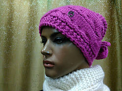 Молодіжна жіноча шапка-хомут грубої в"язки, Кежуел TM Loman, розмір 55-57