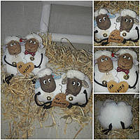 Іграшка Великодні овечки "На щастя" (ручна робота), 14х15 см