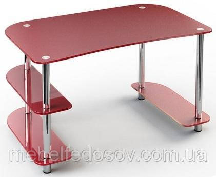 Стол стеклянный офисный С-4 (Эскадо/Escado) 1350х800х760мм матовый (ID ...