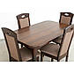 Стіл обідній Мартін (1300+400)*780 Темний Горіх Ультра, фото 2