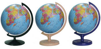 Глобус настільний діаметр 32см на пластиковій ніжці, лакований, Політичний (укр)