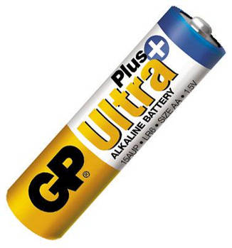 Батарейка АА (пальчикова) GP 1шт 15AUPHM-2S2 лужна LR6, AA