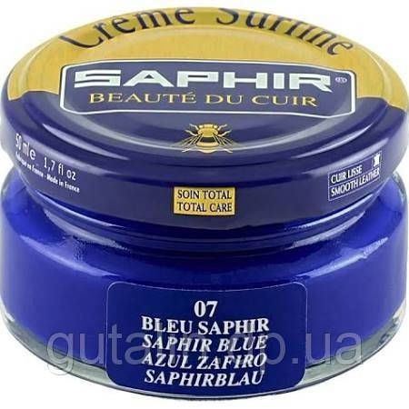Зволожуючий крем для взуття Saphir Creme Surfine сапфір (07) 50 мл