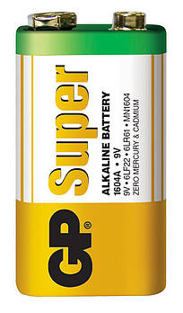 Батарейка GP 1шт 1604AEB-5S1 лужна 6LF22, 6LR61 (крона)