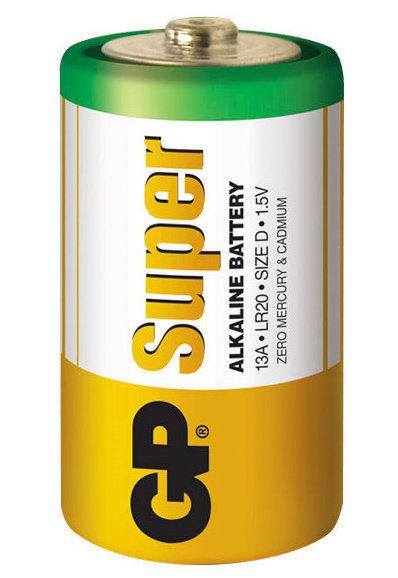 Батарейка GP 1шт 13A-S2 лужна LR20, D, фото 1