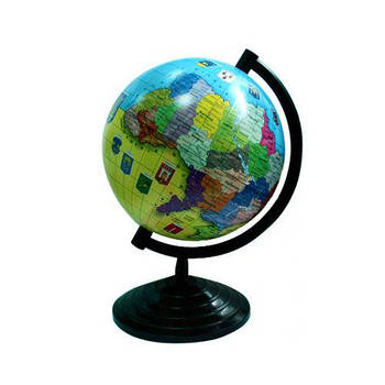 Глобус настольний діаметр 16см МаркоПоло на пластиковій ніжці України гу16