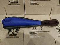 Чохол лаштунки на ВАЗ 2108-099 з дерев'яною ручкою, чорно-синій (кожзам.)