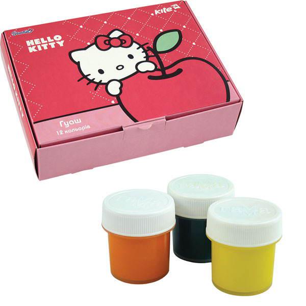 Гуаш набір 12кол. Kite мод 063 Hello Kitty 20мл HK13-063K 21949, фото 1