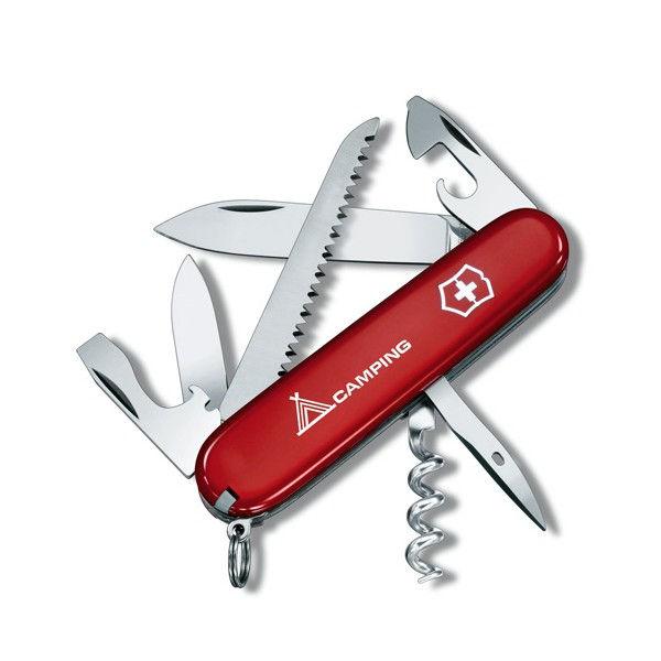 Victorinox CAMPER 91 мм 13 предметів червоний лого + штопор + пила Vx13613.71