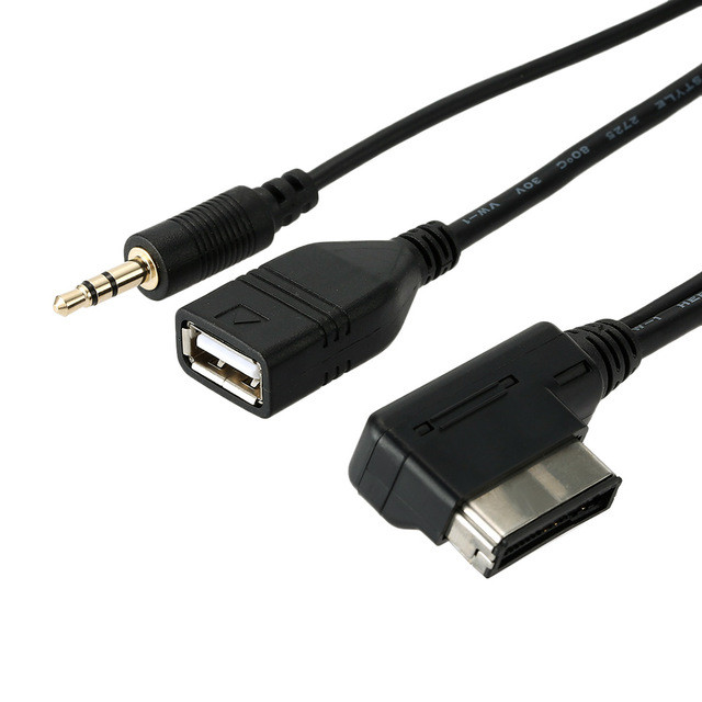 Інтерсфей AMI MMI MDI — мініджек 3,5 мм + USB (AUDI VW Skoda Seat Mercedes MB port.No 4F0051510Q) MP3 AUX 3.5