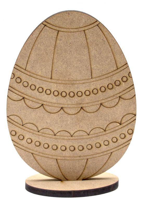 Заготівка для декорування Rosa (МДФ 6 мм) Яйце-7 14*10,5 см 2806031