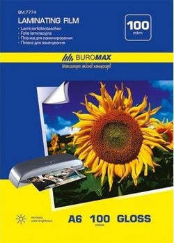 Плівка для ламінування А6(111*154) 100мк 100л. Buromax BM.7774