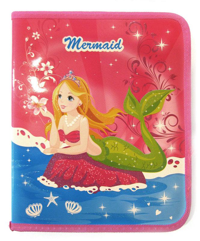Папка для зошитів А5+ Мультяшки на блискавці Mermaid 7860, фото 1