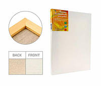 Холст на підрамнику Rosa Studio Економ (БН) !!!ПОШТУЧНО 1/10!!! хлопок, акрил, дрібне зерно GPА526****_30*40см