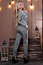 Трикотажний жіночий сірий костюм 2483 Seventeen 44-50 розміри, фото 2