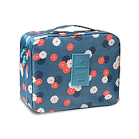 Косметичка/несессер женская дорожная Trevel Season Bag Floralblue 22*17*8 см