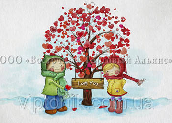 Друк їстівного фото — А4 — Вафельний папір — День Святого Валентина No91, фото 1