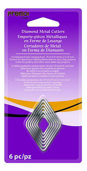 Набір міні-катерів метал Sculpey Ромб 6шт AMM1023