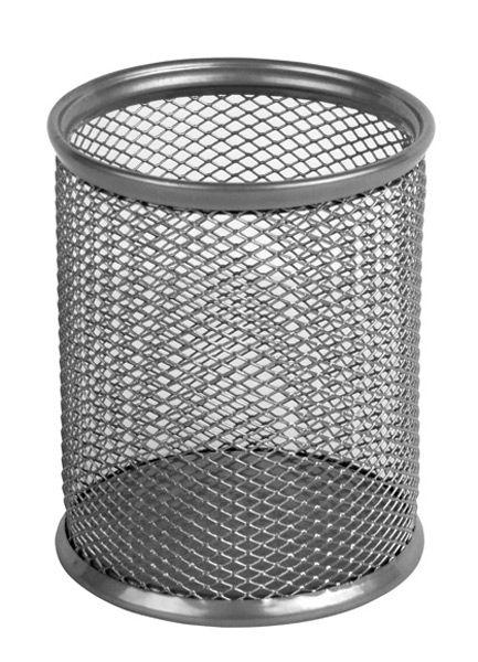 Підставка для ручок метал сітка 80x80x100 мм Axent 2110-*_Срібло, фото 1