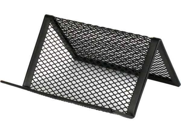 Підставка для візиток метал сітка 95x80x60мм Axent чорна 2114-01-A, фото 1
