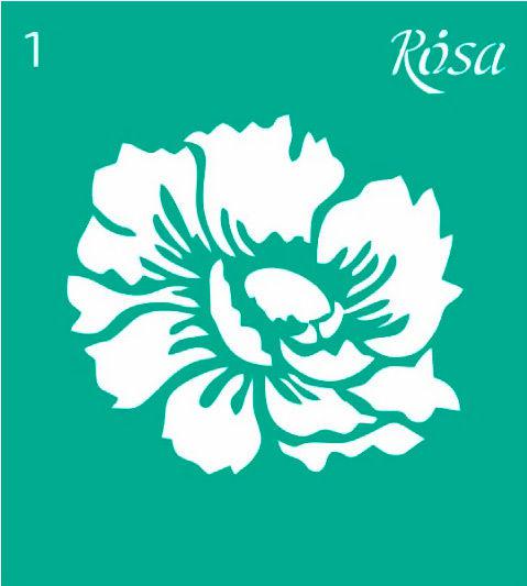 Трафарет самоклейка багаторазовий 9*10 см Rosa Talent No1 3625101