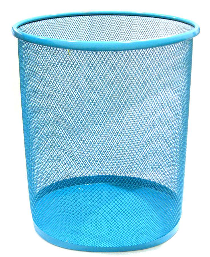 Кошик для паперів Метал Сітка Лідер h-28см 0822_Голубой, фото 1