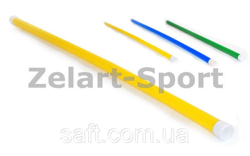  Палиця гімнастична тренувальна (штанга) пластик UR 1,0 м (довжина-1м, d-3,5 см, кольору в асортимент