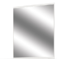 Зеркало Бьянко 70 700х700х20мм белый глянец + дуб сонома Світ Меблів