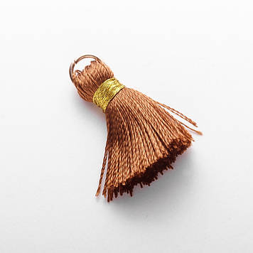 Заготівля для рукоділля Кисть Міні з кільцем "шовк" Lсм d-5мм ціна за 1 шт.