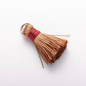 Заготівля для рукоділля Кисть Міні з кільцем "шовк" Lсм d-5мм ціна за 1 шт.