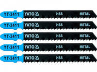 Полотно для электролобзика (металл) YATO 8TPI 100мм набор 5шт.