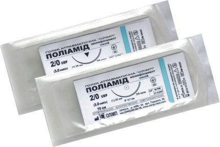 Поліамід (нейлон) монофіламент, нерозсмоктуючий шовний матеріал