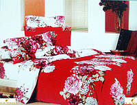 Комплект постільної білизни Le Vele Aida Daily series сатин 220-200 см червоний
