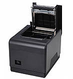 Опт та роздріб Xprinter XP-Q300 USB RS232 LAN Ethernet принтер чеків з автообрізанням чека термопринтер 80мм чорний, фото 5