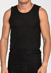 Чоловіча термомайка з вовною чорна M (46-48)