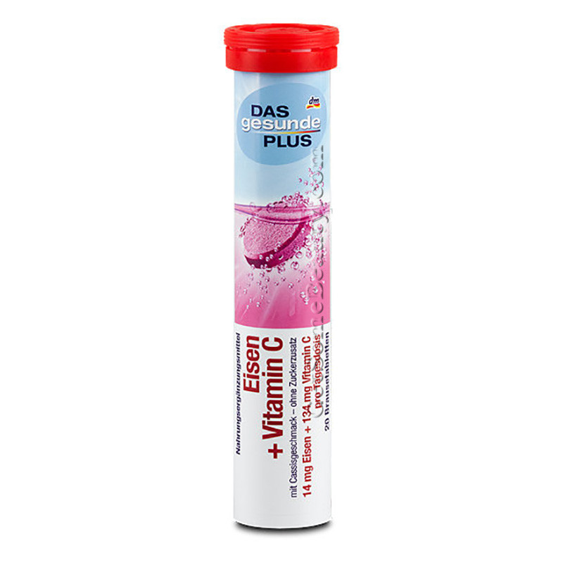 Iron + Vitamin C Das Gesunde Plus 20 effervescent tabs