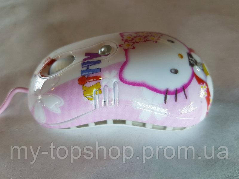 Мышь компьютерная проводная для детей Hello Kitty - фото 3 - id-p647472458