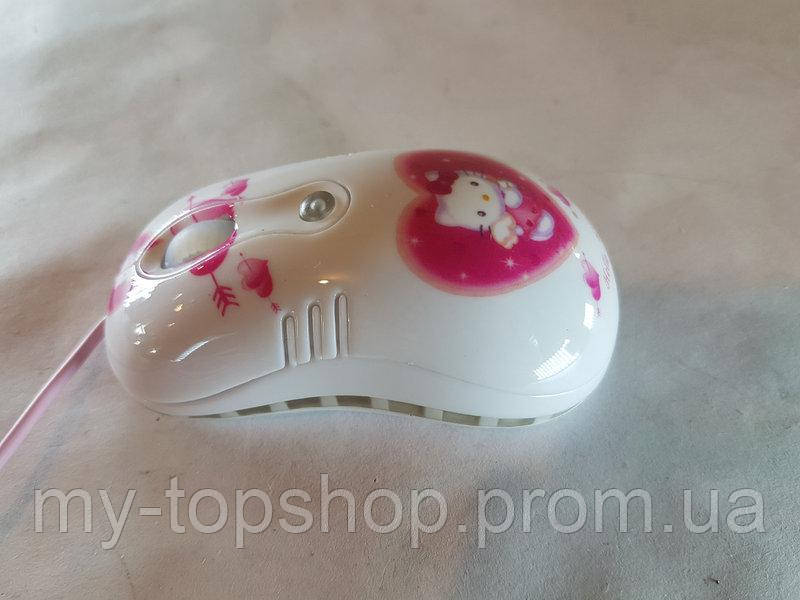 Мышь компьютерная проводная для детей Hello Kitty - фото 4 - id-p647472458