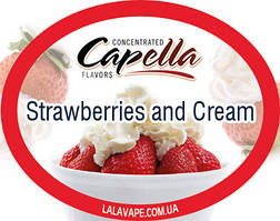 Ароматизатор Capella Strawberries and Cream (Полуниця і крем)