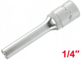Головка торцева шестигранна 1/4" 4 мм YATO довга 50 мм