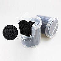 Чорні ватяні (вушні) палички! Набір 200 шт.!