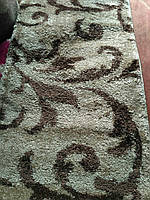 Дорожка ковровая искусственная Вензель светлый высокий ворс