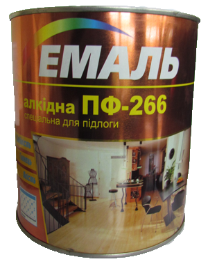Емаль ПФ-266 червоно-коричнева / 2.8 кг. / Хімтекс (бан.): продажа ...