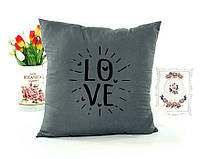 Декоративная подушка 45х45 см, «Love»