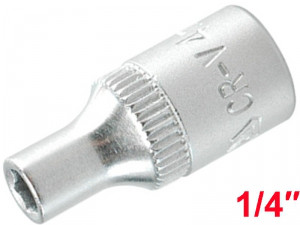 Головка торцева шестигранна 1/4" 4 мм YATO коротка 25 мм