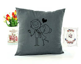 Декоративна подушка 45х45 см, «Пара», фото 4