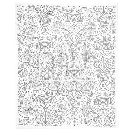 Наклейки 3д, BP052 срібло, фото 1