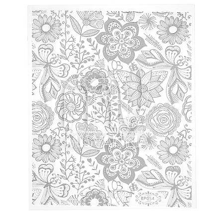 Наклейки 3д, BP054 срібло, фото 1